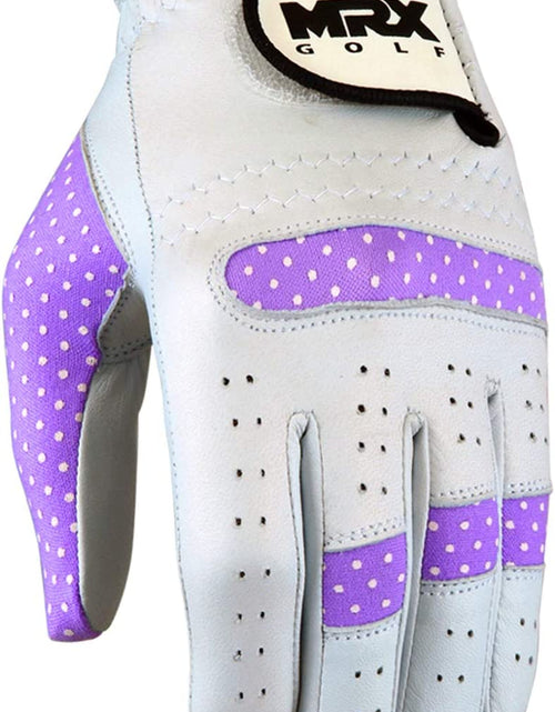 Load image into Gallery viewer, MRX Women Golf Glove Left Handed Golf Gloves Sweat Resistant Soft Cabretta Leather Regular Fit Women Golfer Glove

