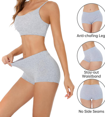 Boy Shorts Underwear for Women - Boxers for Women, Women'S Cotton Underwear Boyshorts