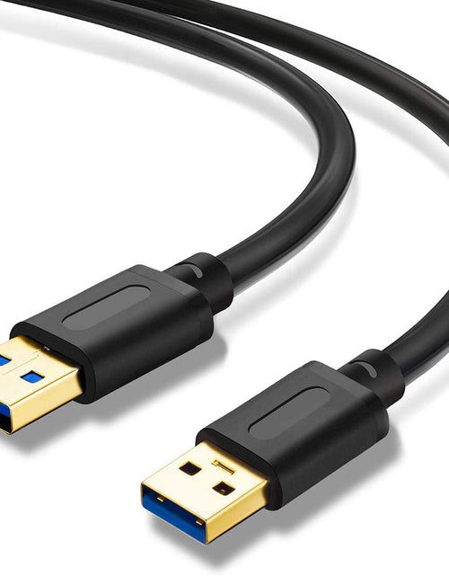 Load image into Gallery viewer, USB 3.0 Male to Male Cable 6Ft,Usb to USB Cable with Gold-Plated Connector for Hard Drive Enclosures, DVD Player, Laptop Cooler (6Ft/1.8M)
