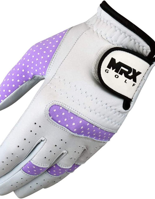 Load image into Gallery viewer, MRX Women Golf Glove Left Handed Golf Gloves Sweat Resistant Soft Cabretta Leather Regular Fit Women Golfer Glove
