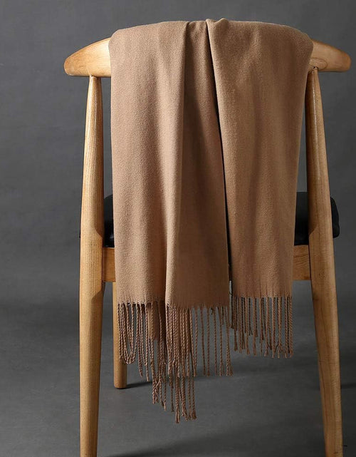 Load image into Gallery viewer, Womens Thick Soft Pashmina Shawl Wrap Scarf Warm Solid Color Stole
