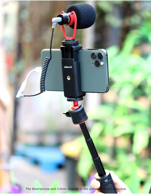 Load image into Gallery viewer, ST-07 Phone Tripod Mount with Cold Shoe Mount for Microphone LED Video Light 1/4'' Tripod Screw for Iphone 11/Pro/Pro Max XS Max XR X 8 7 plus Samsung Galaxy Oneplus Google Pixel Vlog Vlogging

