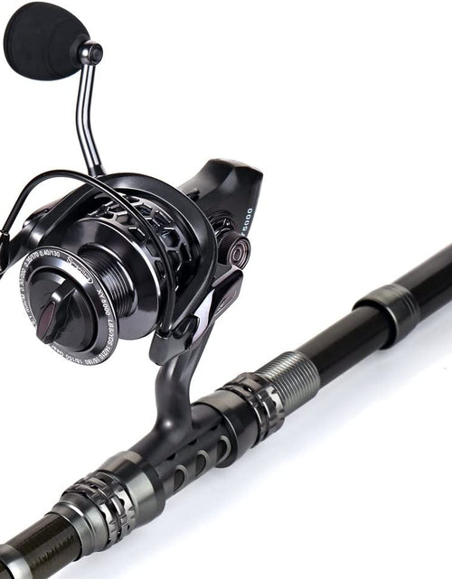 Load image into Gallery viewer, Fishing Rod Reel Combo with Telescopic Fishing Pole Spinning Reel Carrier Bag for Travel Saltwater Freshwater Fishing
